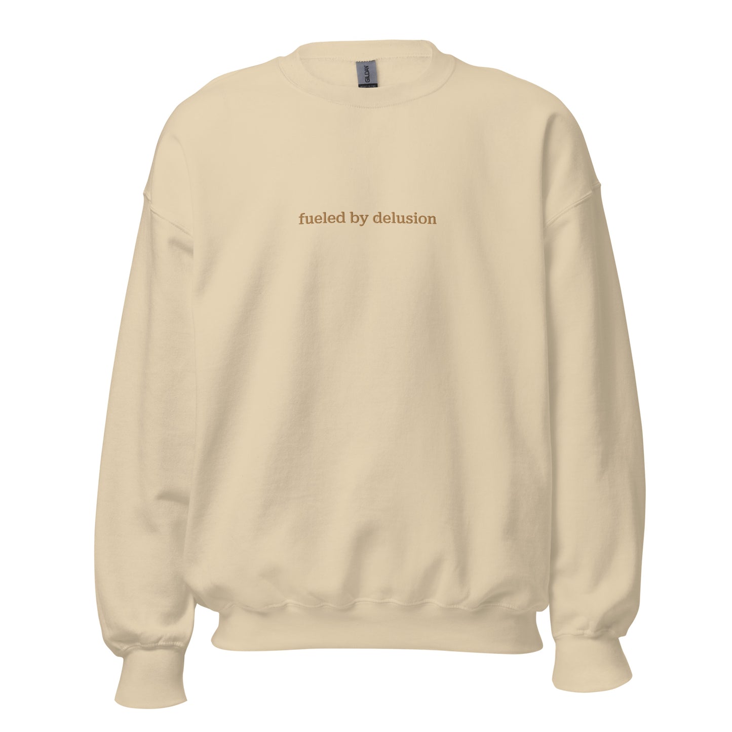 fueled by delusion classic crewneck