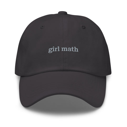 girl math dad hat